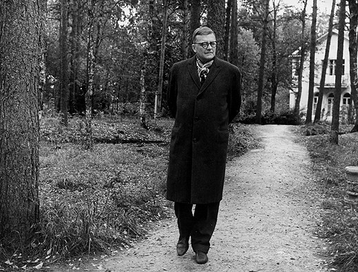 Dmitri Shostakovich Outsde His Dacha
